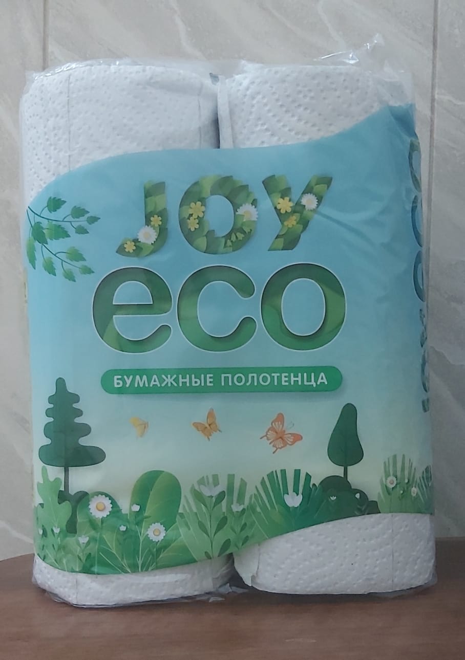   Бумажные полотенца "JOY eco" 2рул  2cл(1уп-12)